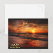 SUMMER is een gemoedstoestand Briefkaart (Voorkant / Achterkant)
