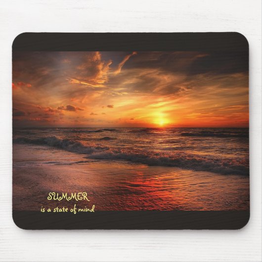 SUMMER is een gemoedstoestand Mousepad Muismat (Voorkant)