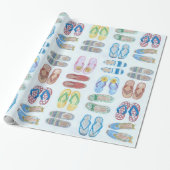 Summer is for Sandals Wrapping Paper Cadeaupapier (Uitgerold)