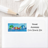 "SUMMER IS HIER" LABEL VOOR TERUGKERNADRES (Insitu)