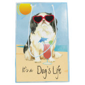 Summer Japanese Chin Medium Gift Bag Cadeauzakje (Voorkant)