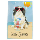 Summer Japanese Chin Medium Gift Bag Cadeauzakje (Achterkant)