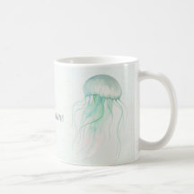Summer Jellyfish Watercolor Ocean Design