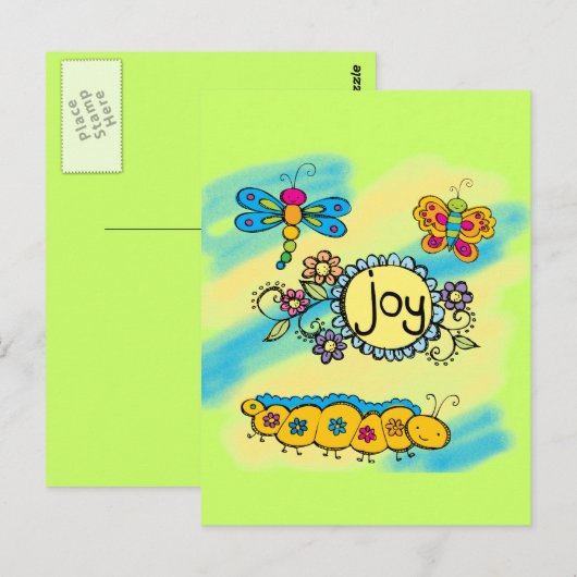 Summer Joy Briefkaart (Voorkant / Achterkant)