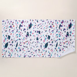 Summer Joy Terrazzo Colorful Fun Strandlaken