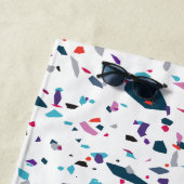 Summer Joy Terrazzo Colorful Fun Strandlaken (In situ)