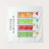 Summer Juices aangepaste tekst tapestry Wandkleed (Voorkant (horizontaal))