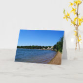 SUMMER KAART: Lake Harriet "Beach"_ Kaart (Gele Bloem)
