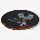 Summer Kabobs Cookout Park Birthday Papieren Bordje (Gekanteld)