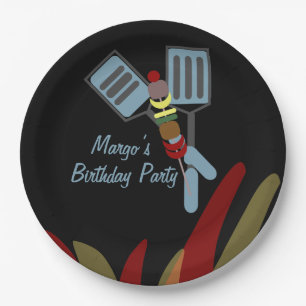 Summer Kabobs Cookout Park Birthday     Papieren Bordje
