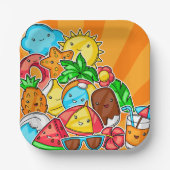 Summer Kawaii Papieren Bordje (Voorkant)