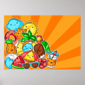 Summer Kawaii Poster (Voorkant)