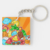Summer Kawaii Sleutelhanger (Achterkant)