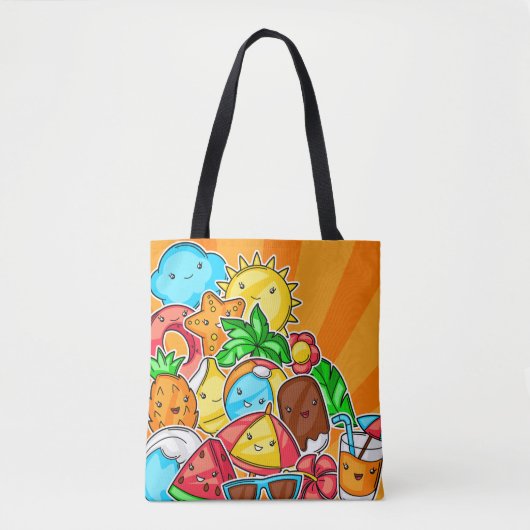 Summer Kawaii Tote Bag (Voorkant)