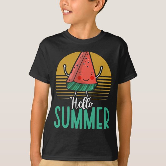 Summer Kawaii Watermelon T-shirt (Voorkant)