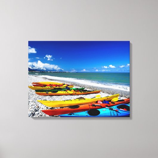 Summer Kayaking Canvas Afdruk (Voorkant)