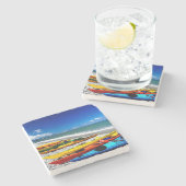 Summer Kayaking Stenen Onderzetter (Zijkant)