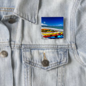 Summer Kayaking Vierkante Button 5,1 Cm (In situ)