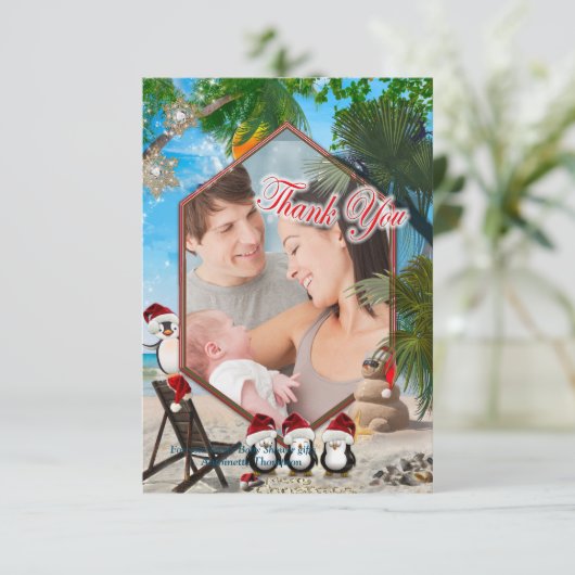 Summer Kerstmis bedankt (Staand voorkant)