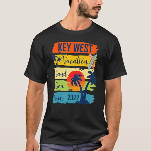 Summer Key West Florida Beach Vacation 2022 Matchi T-shirt (Voorkant)
