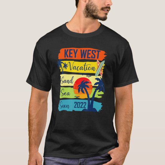 Summer Key West Florida Beach Vacation 2022 Matchi T-shirt (Voorkant)