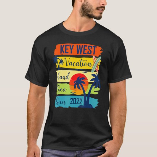 Summer Key West Florida Beach Vacation 2022 Matchi T-shirt (Voorkant)