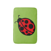 Summer Kinder Cute Red Ladybug Bathroom Bath Mat R (Voorkant Verticaal)