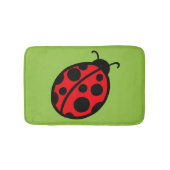 Summer Kinder Cute Red Ladybug Bathroom Bath Mat R (Voorkant)