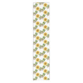 Summer Kitchen Decor Yellow floral Korte Tafelloper (Voorkant)