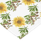 Summer Kitchen Decor Yellow floral Korte Tafelloper (Hoek)