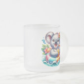 Summer Koala Sublimation Clipart-97702 Matglas Koffiemok (Voorkant rechts)
