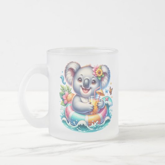 Summer Koala Sublimation Clipart-97702 Matglas Koffiemok (Links)