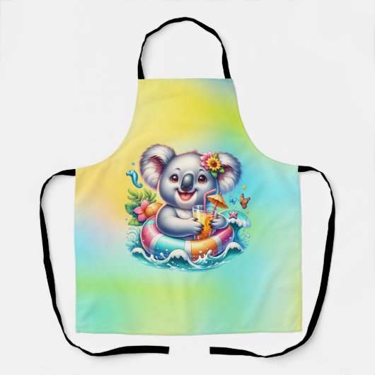 Summer Koala Sublimation Clipart-97702 Schort (Voorkant)