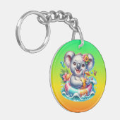 Summer Koala Sublimation Clipart-97702 Sleutelhanger (Voorkant Links)