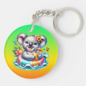 Summer Koala Sublimation Clipart-97702 Sleutelhanger (Achterkant)