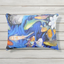 Summer Koi Accent Pillow 16 x 12 inch Buitenkussen