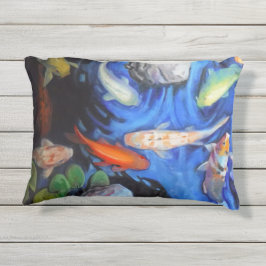 Summer Koi Accent Pillow 16 x 12 inch Buitenkussen