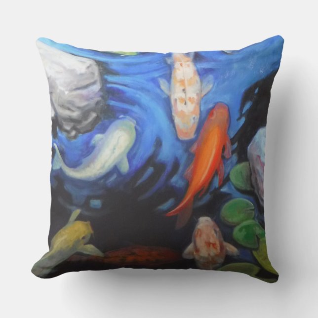 Summer Koi Grote Kussens in de openlucht (Voorkant)