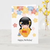 Summer Kokeshi Doll - Schattige Japans Meisje Verj