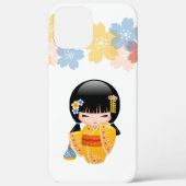 Summer Kokeshi Doll - Yellow Kimono Geisha Girl Case-Mate iPhone Case (Achterkant)