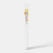 Summer Kokeshi Doll - Yellow Kimono Geisha Girl iPhone 15 Case (Linkerkant)