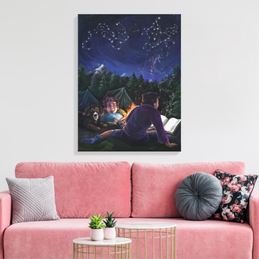 Summer Kovernachten Canvas Afdruk (Insitu (Woonkamer))