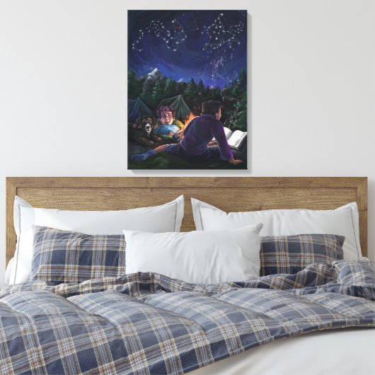 Summer Kovernachten Canvas Afdruk (Insitu (Slaapkamer))