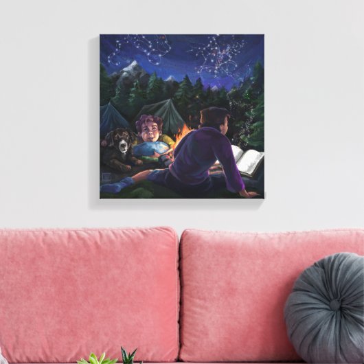 Summer Kovernachten Canvas Afdruk (Insitu (Woonkamer))