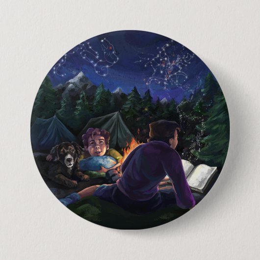 Summer Kovernachten Ronde Button 7,6 Cm (Voorkant)