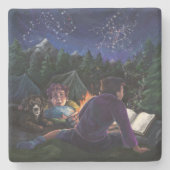 Summer Kovernachten Stenen Onderzetter (Voorkant)