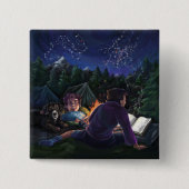 Summer Kovernachten Vierkante Button 5,1 Cm (Voorkant)