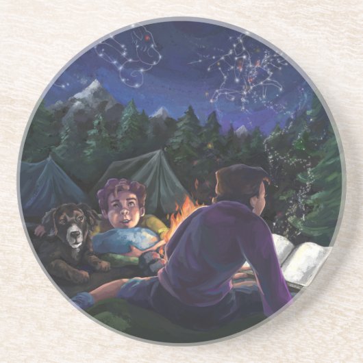 Summer Kovernachten Zandsteen Onderzetter (Voorkant)