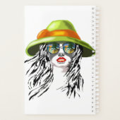 Summer Lady Planner aangepaste tekst en jaar (Achterkant)