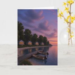 Summer Lake Cottages Zonsondergang Kaart